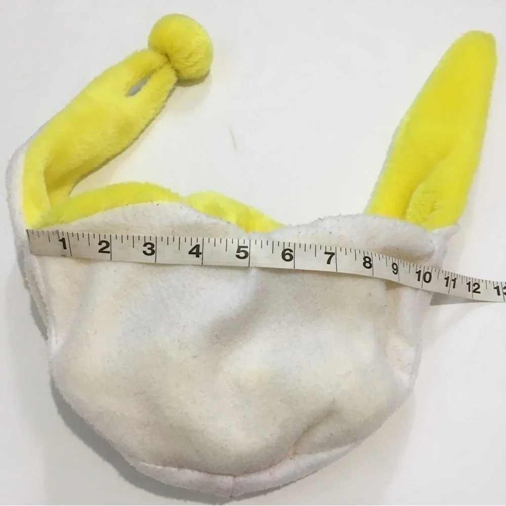 Toddler boy yellow bear fleece lined winter hat